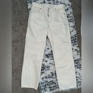 Oldnavy cream mom jeans size 14